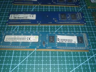 Módulos RAM 2GB DDR3 12800 Kingston/Samsung