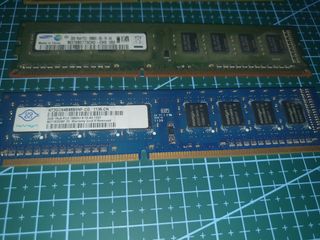 Módulos RAM 2GB DDR3 12800 Kingston/Samsung