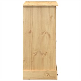 vidaXL Cómoda cajonera Corona madera maciza