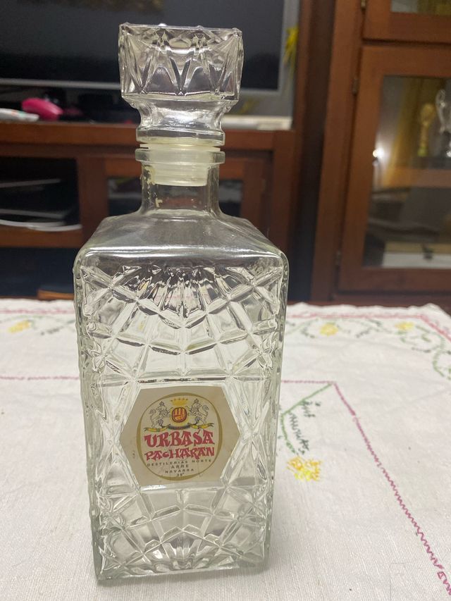Botella Pacharán Urbasa vintage