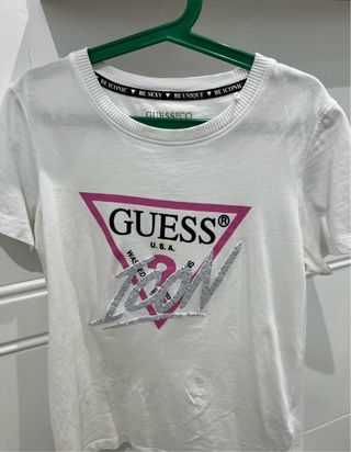 Camiseta Guess blanca talla S