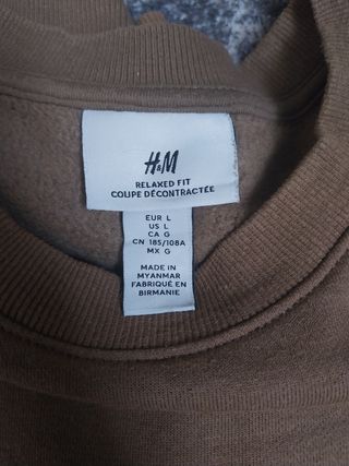 Sweatshirt Estampada Loose Fit - H&M (verde caqui)