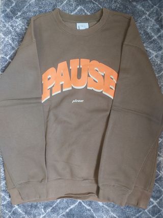 Sweatshirt Estampada Loose Fit - H&M (verde caqui)