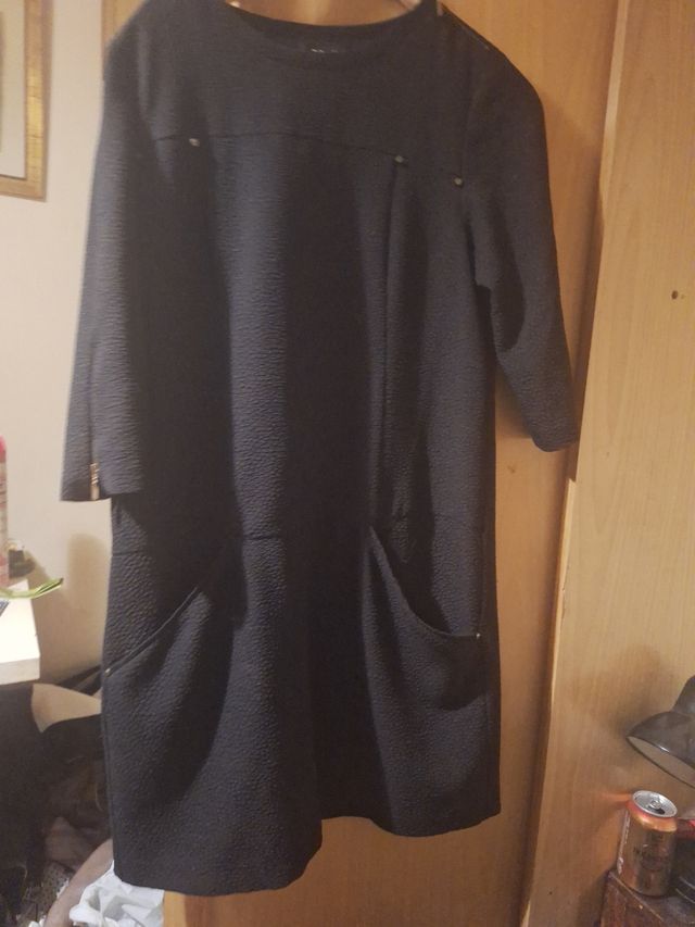 Vestido Tintoretto Negro - Talla 40