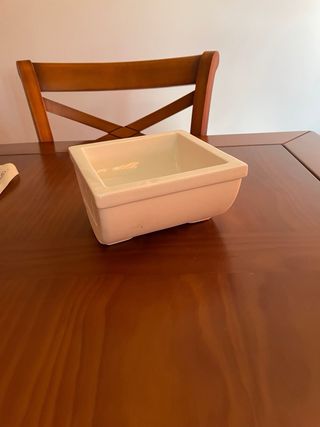 Jabonera porcelana blanca antigua