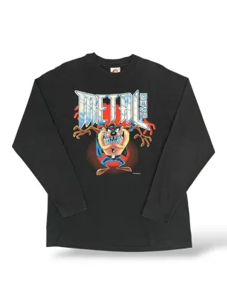 Camiseta Vintage Looney Tunes Taz 1996 Hanes USA