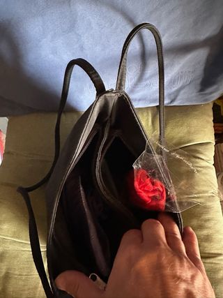 BOLSO MUJER VINTAGE AÑOS 70 DE DOBLE CREMALLERA 