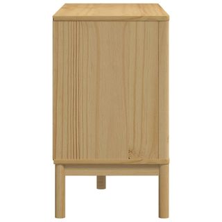 vidaXL Cómoda cajonera FLORO madera maciza de pino