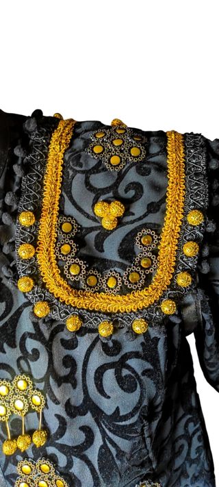 Chaqueta Torera Negra con Dorado