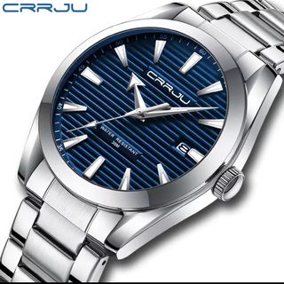 Reloj CRRJU Hombre Azul Plata
