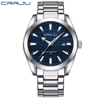 Reloj CRRJU Hombre Azul Plata