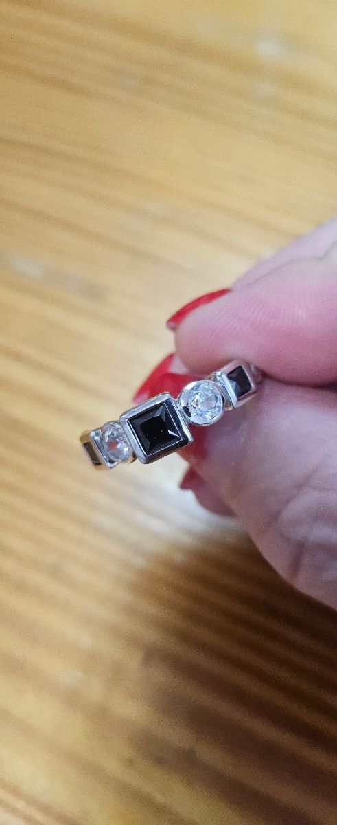 Anillo plata 925 negro