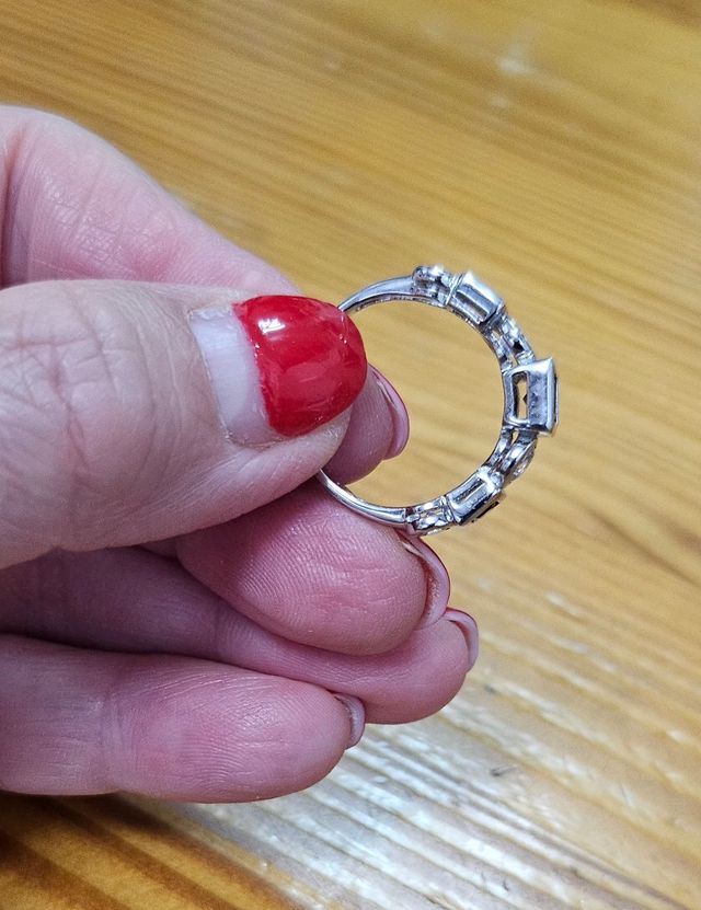 Anillo plata 925 negro