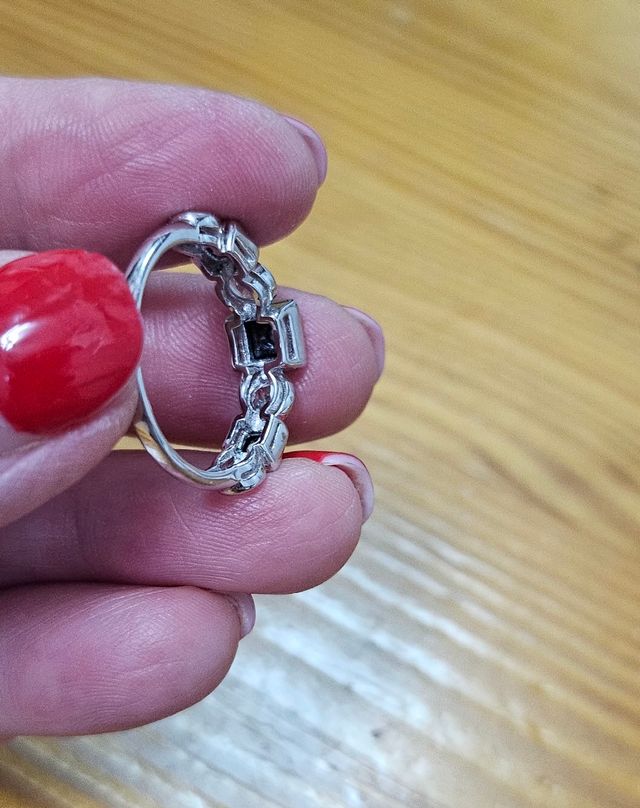 Anillo plata 925 negro