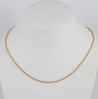 Cadena cordón oro 18k 750 50cm