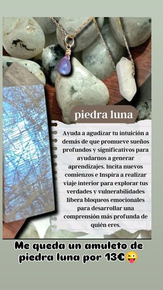 Amuleto piedra luna - Collar