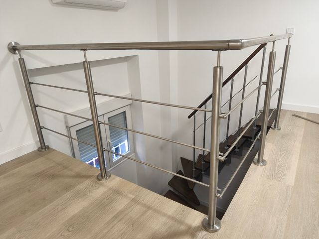 Barandilla acero inoxidable moderna