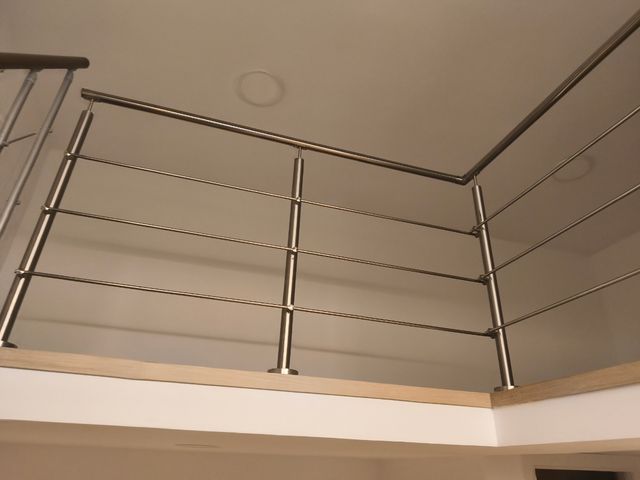 Barandilla acero inoxidable moderna