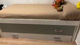 Cama nido infantil - Blanco & Verde