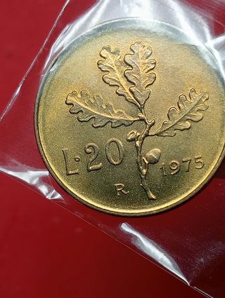 7 Monete Italia 20 Lire 1969-75