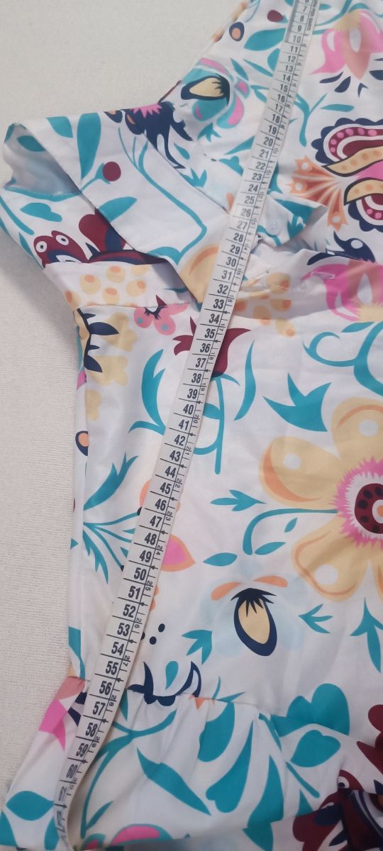 Abito camicia floreale multicolore