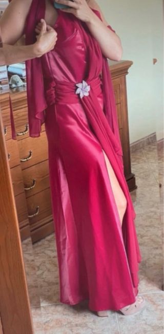 Vestido rojo fiesta talla XS