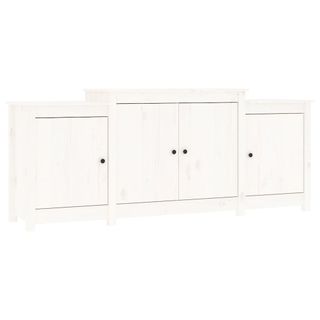 vidaXL Aparador de madera maciza de pino blanco