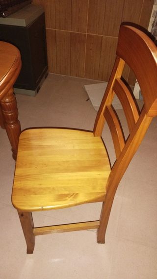 6 Sillas Madera Vintage Nuevas