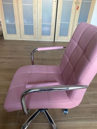 Sedia ufficio rosa | pelle sintetica