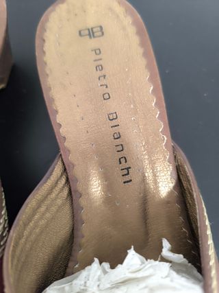 Zapatos mules Pietro Bianchi marrones