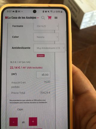 Pavimento gres C3 gris 33x16,5