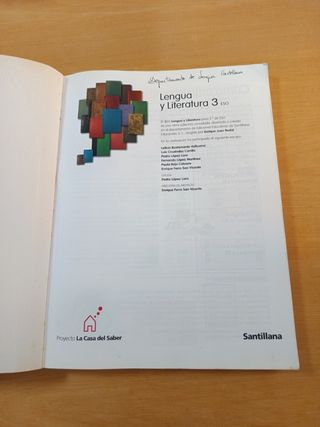 Lengua y Literatura 3 ESO Santillana