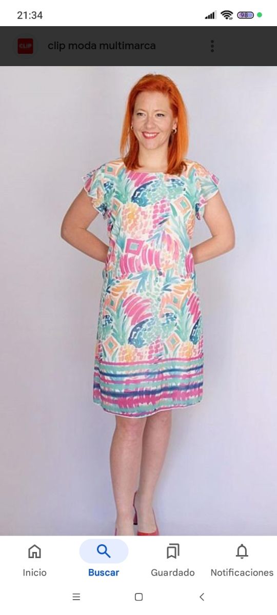 Vestido, cintura 114, cadera 131, pecho 114 , 95 l