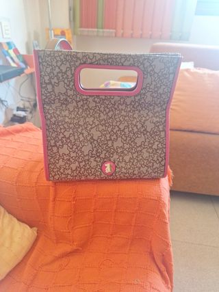 Bolso Tous beige y rosa