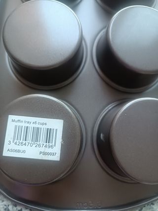 Molde Pyrex 6 muffins