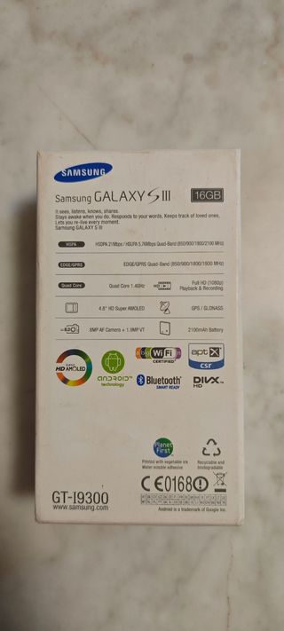 Caja original Samsung Galaxy S III