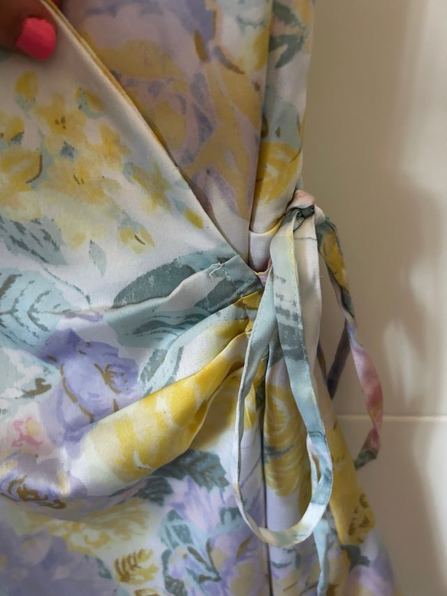 Vestido corto estampado floral