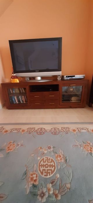 Mueble TV madera marrón