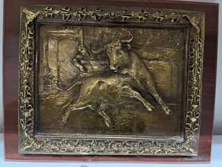 Cuadro Toros metal Sanchez & Chisti