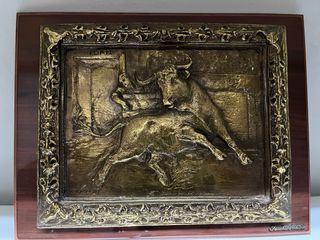 Cuadro Toros metal Sanchez & Chisti