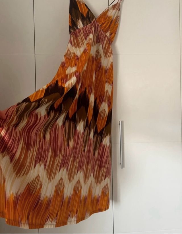 Vestido largo multicolor