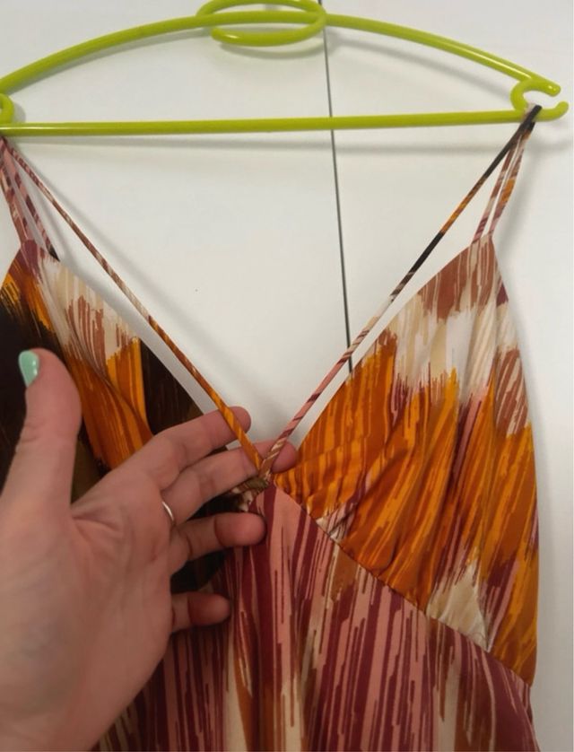 Vestido largo multicolor