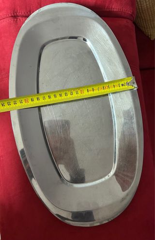 3 fuentes acero inoxidable - vintage