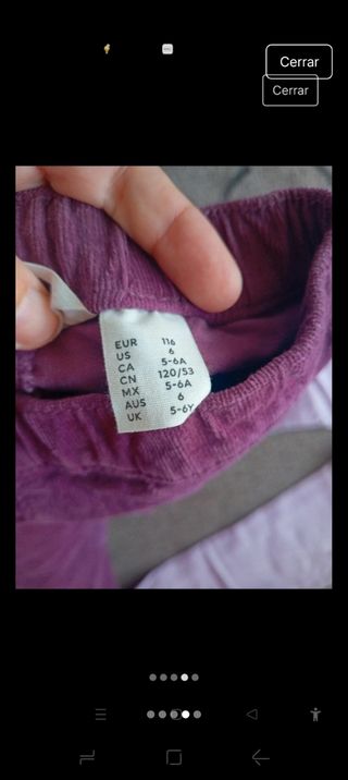 2 Jeggings niña - Rosa y morado