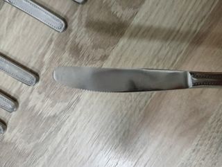 12 cuchillos de acero inoxidable