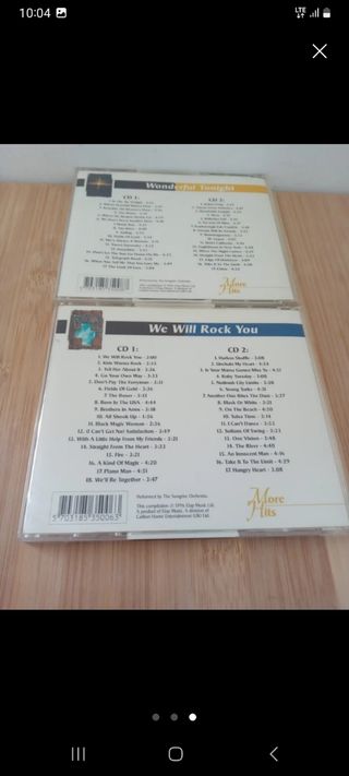 2 CDs: Wonderful Tonight & We Will Rock You