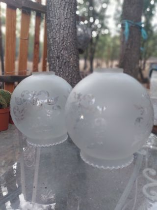 Juego de tulipas esmeriladas