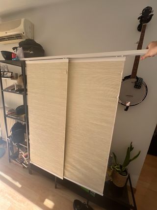 Estor tipo Panel Japonés de Ikea en color Beige