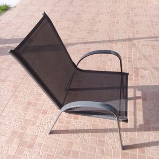 Silla jardín - Gris y Negra