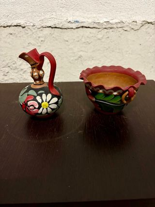 Set Ceramica Vintage Dipinta a Mano